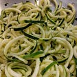 noodles made out of zucchini