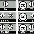 All, or most, Creative Commons licenses depicted.