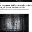 Screenshot of the Washington Post article: She was raped by the owner of a notorious slave jail. Later, she inherited it.