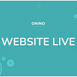 Image showing the announcement of the ONINO Website