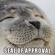 Seal of approval. Good user experience means happy customers.