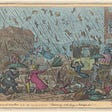 Very unpleasant weather. George Cruikshank, 1820. Ailsa Mellon Bruce Fund, National Gallery of Art