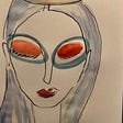 Queen Alien Painting by Chava Rainbow | Follow her on IG: @havajava7
