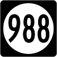 Iowa Highway 988 route marker