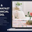 Bed and breakfast business plan financial model excel template