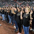 Lt. Col. Scott Morley, commander of the Phoenix Recruiting Battalion, administers the oath of enlistment to 40 future soldiers, August 26, 2018, at Chase Field. Photo by Mike Scheck/U.S. Army