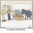 Cartoon about a spider being a webmaster by Andy Anderson