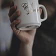 Photo of mug that reads “Good Enough”