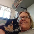 Suzie, with her cat, are able to enjoy Florida and her new lease on life.