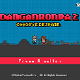 The title screen to “Danganronpa 2: Goodbye Despair”.