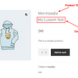 add text after product title in woocommerce