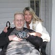 John Felden, Advocate for the disabled, with his good friend from high school, Kimberly, at his home in Kalamazoo.