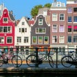 Typical houses in Amsterdam