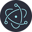 large version of the Electron logo on a white background