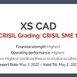 XS CAD Rated ‘CRISIL SME 1’ for the 6th Consecutive Year!