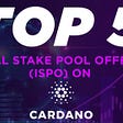 ISPO Pools, ISPO Pools Cardano, Cardano DeFi, Cardano Projects