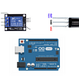 Arduino Uno, relay Module and TSOP38238 IR reciever