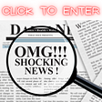 5 Things to Help You Create an Attention-Grabbing Headline by Nancy Blackman. headlines, blogging, journalism, writing. Faux newspaper with words “OMG!!! Shocking News!” and “Click to Enter” in red at the top
