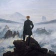 <Wanderer above the sea of fog> Caspar David Friedrich