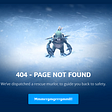A fun 404 error page