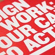 Design at Work sign image