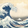 The Wave off Kanagawa (Kanagawa oki nami ura), also known as The Great Wave, from the series Thirty-six Views of Mount Fuji.