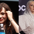 Former Actress Ellen Page and singer Christina Aguilera wear in the news for leading their voices to LGBTQIA over pride month in June 2022.