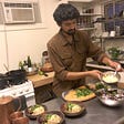 a man who is making homemade foods to sell and make money from it