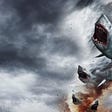 Sharknado Movie — Sharks in a Swirling Tornado.