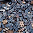 A group of miscellaneous letters from a printing press.