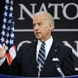 Joe Biden at a news conference at NATO headquarters on March 10, 2009. Photo: Jock Fistick/Bloomberg