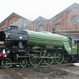 File:Flying Scotsman in Doncaster.JPG, English the flying scotsman, photo of the Flying Scotsman taken at the Doncaster Works Open day 2003, the 150th anniversary of the Plant works. The Flying Scotsman was built in Doncaster, so it had ‘come home’., This work has been released into the public domain by its author, Rich@rd. This applies worldwide. In some countries this may not be legally possible; if so: Rich@rd grants anyone the right to use this work for any purpose, without any conditions,