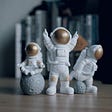 art figurines of astronauts