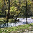 The Nantahala River in western North Carolina, located within the Nantahala National Forest.