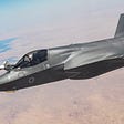 Two Royal Air Force F-35B Lightnings conducting sorties in support of Operation SHADER across the Middle East.