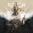 Omega by Epica album cover art on a black background.
