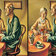 Thomas Hart Benton painting of two blind people