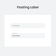 Floating label with pure CSS