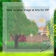 Arts for VIP collection NFT , Code images :1 /2 , edition 1 , year: 2022, additional information: This is Thai wood home , peaceful and shady ,By Sirinphat arthist ,opensea.io ( polygon chain )