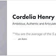 Cordelia Henry — Founder Pearlescence