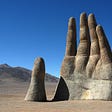 Chile’s “Hand in the Desert” a famous sculpture.