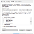 Section in Sounds tab showing Sounds for Microsoft Visual studio