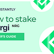 Energi (NRG) | How To Stake Guide — Easy Tutorial