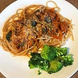Whole Wheat Sausage Pasta + Steamed Broccoli
