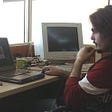 Me, coding in 2004. I was able to keep only a quarter of my hair.