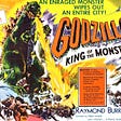 Poster of the Godzilla, the radiation-spawned monster of Japanese cinema