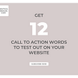 Call to Action Words for your website