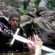 Arthur retrieves Excalibur from The Lady of the Lake