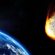 An asteroid is about to miss the planet and be very close.