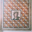 Ancient Greek mosaic displayed at The Metropolitan Museum of Art